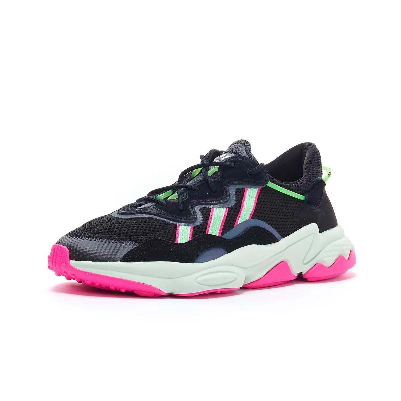 SNEAKER OZWEEGO Donna Black Shock lime Shock pink