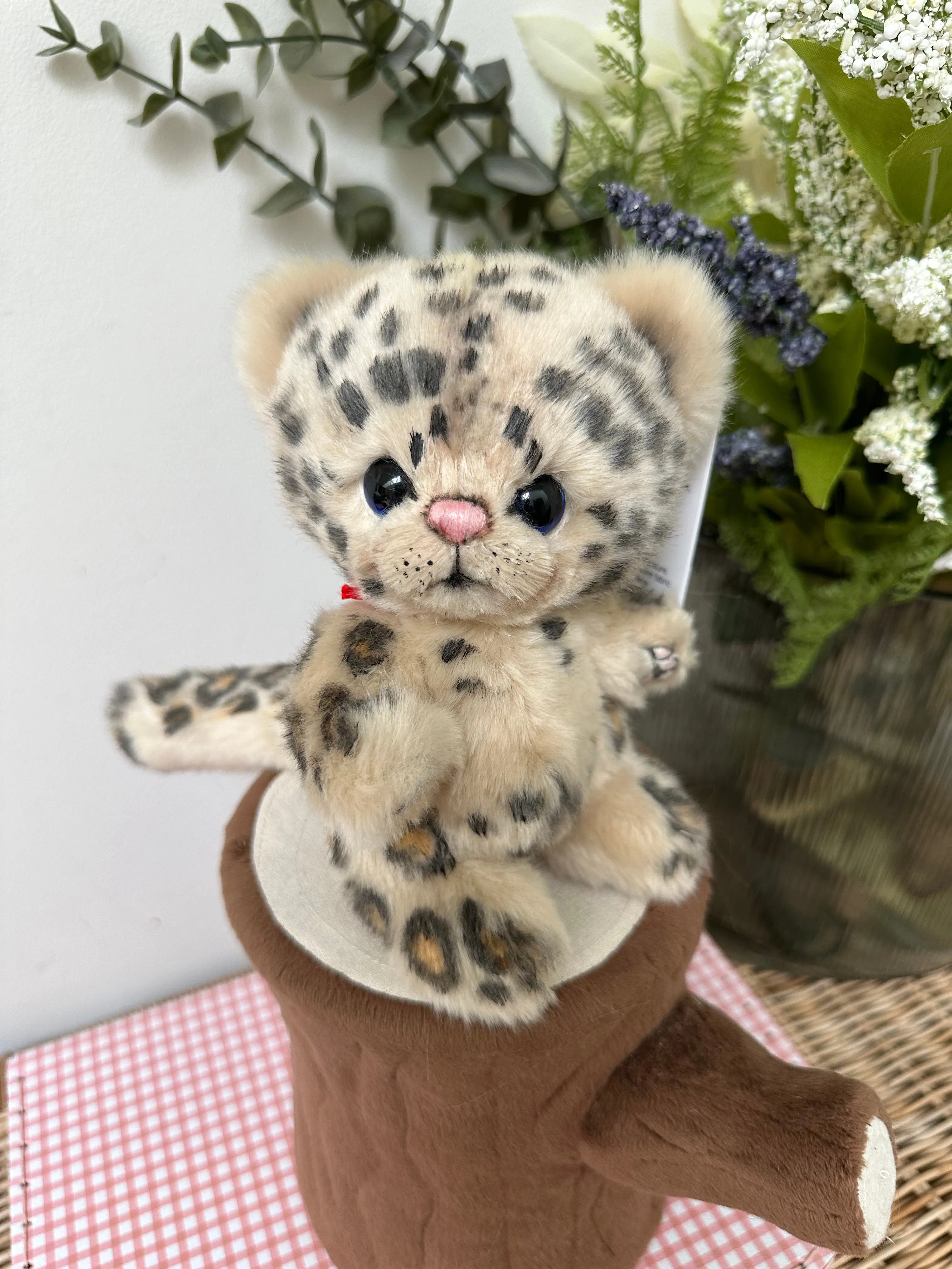 Snow Leopard Limited Edition Soft Plush Artist Collectable No 53