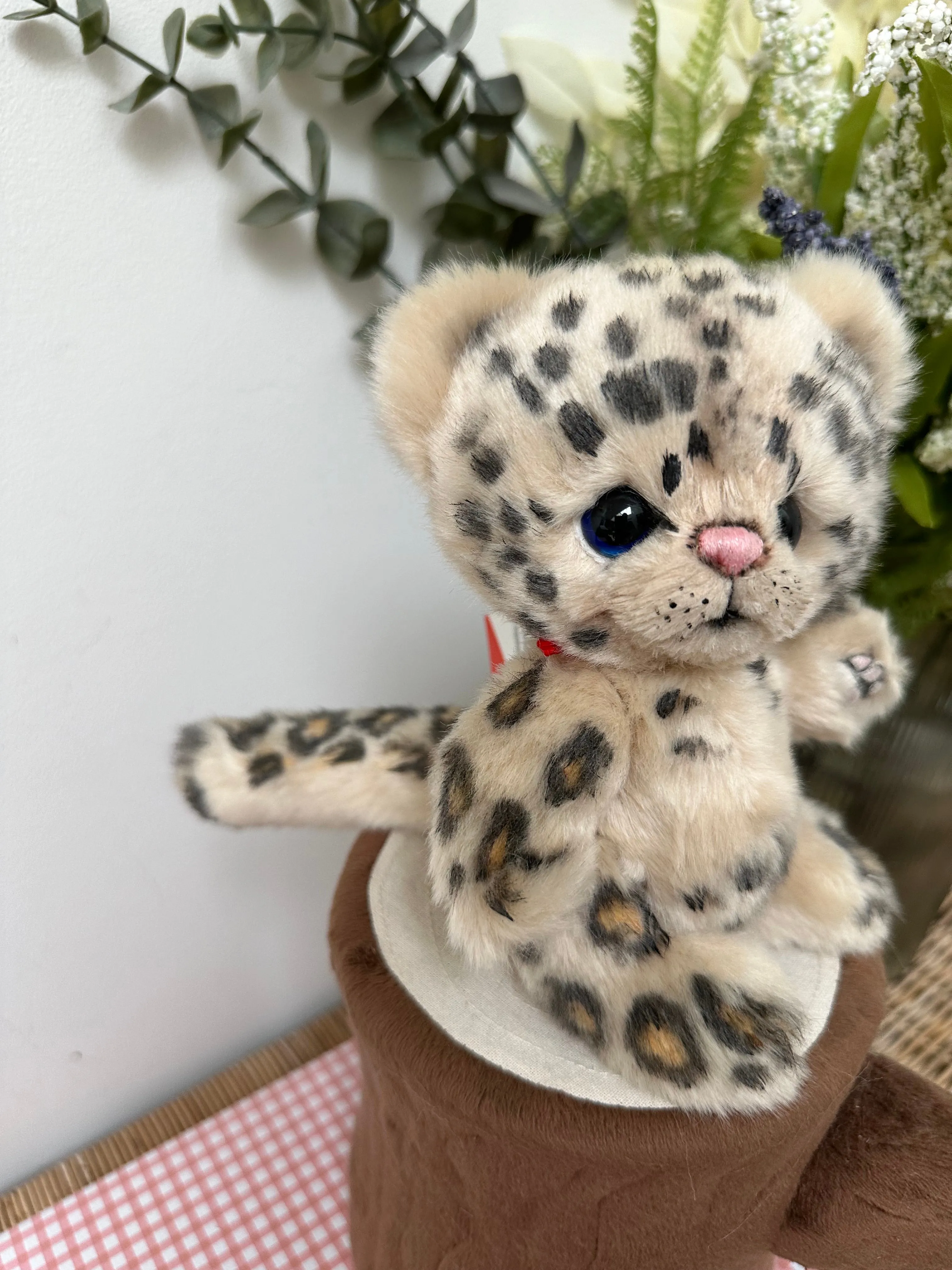 Snow Leopard Limited Edition Soft Plush Artist Collectable No 53