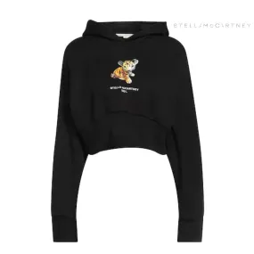 Stella McCartney  |Street Style Long Sleeves Plain Other Animal Patterns Cotton