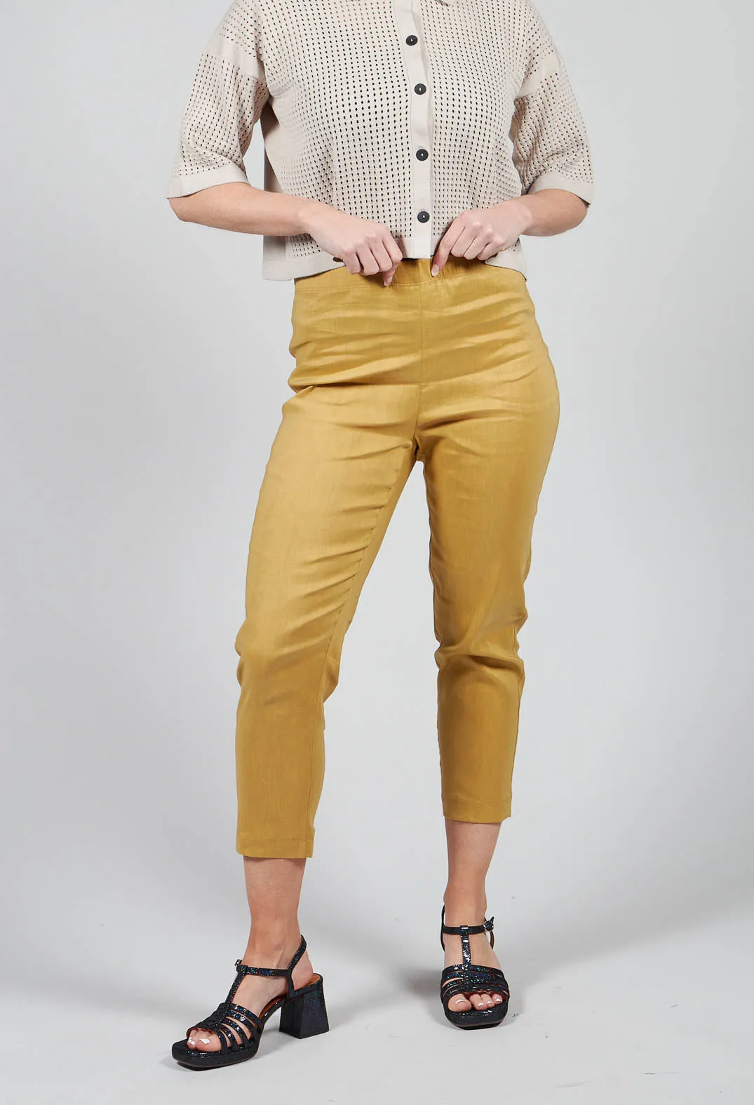 Straight Leggings in Mustard