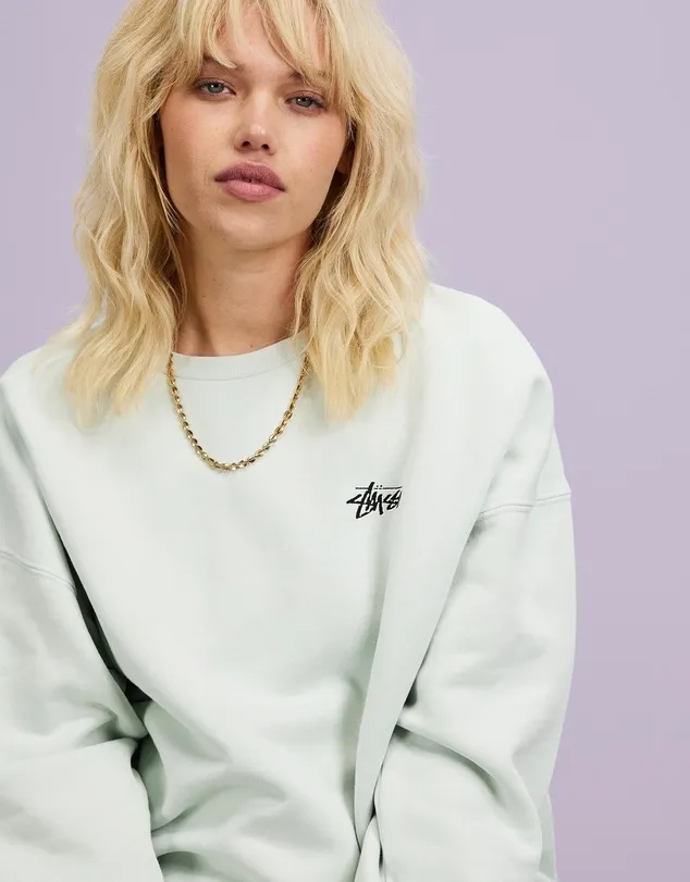 STUSSY  |Crew Neck Unisex Street Style Oversized Logo Skater Style