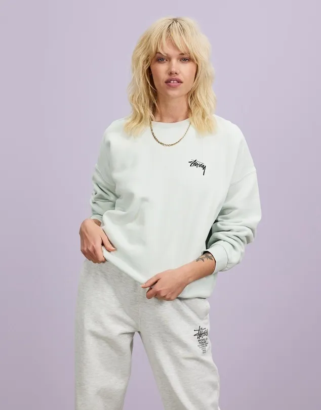 STUSSY  |Crew Neck Unisex Street Style Oversized Logo Skater Style