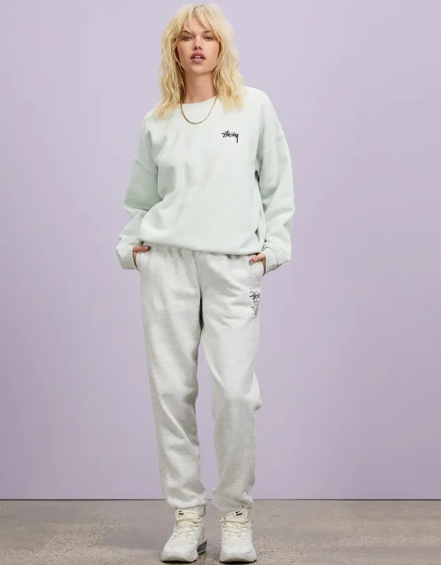 STUSSY  |Crew Neck Unisex Street Style Oversized Logo Skater Style