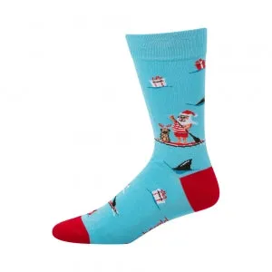 Summer Santa Sock mens