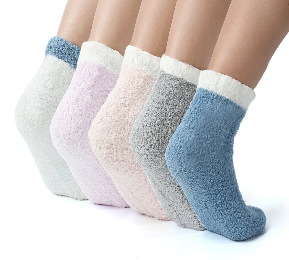 TARRAMARRA Women Crew Fluffy Socks Five Pairs