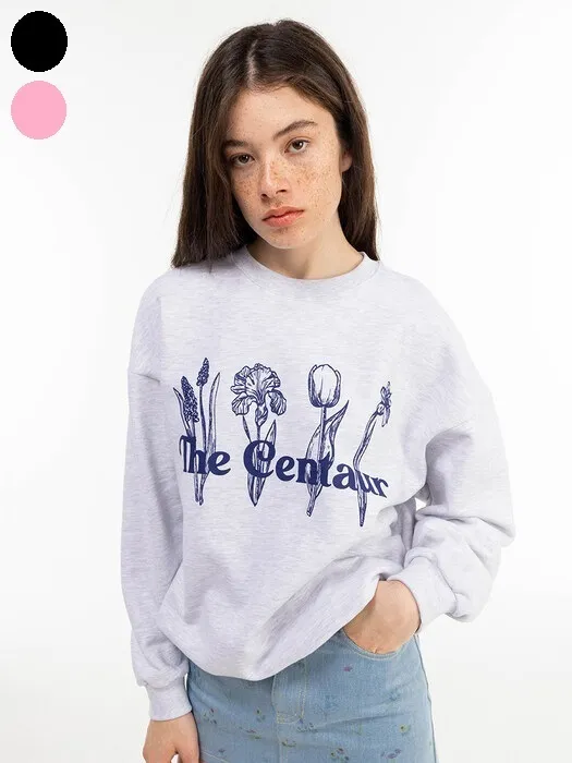 THE CENTAUR  |Crew Neck Street Style Long Sleeves Cotton Logo