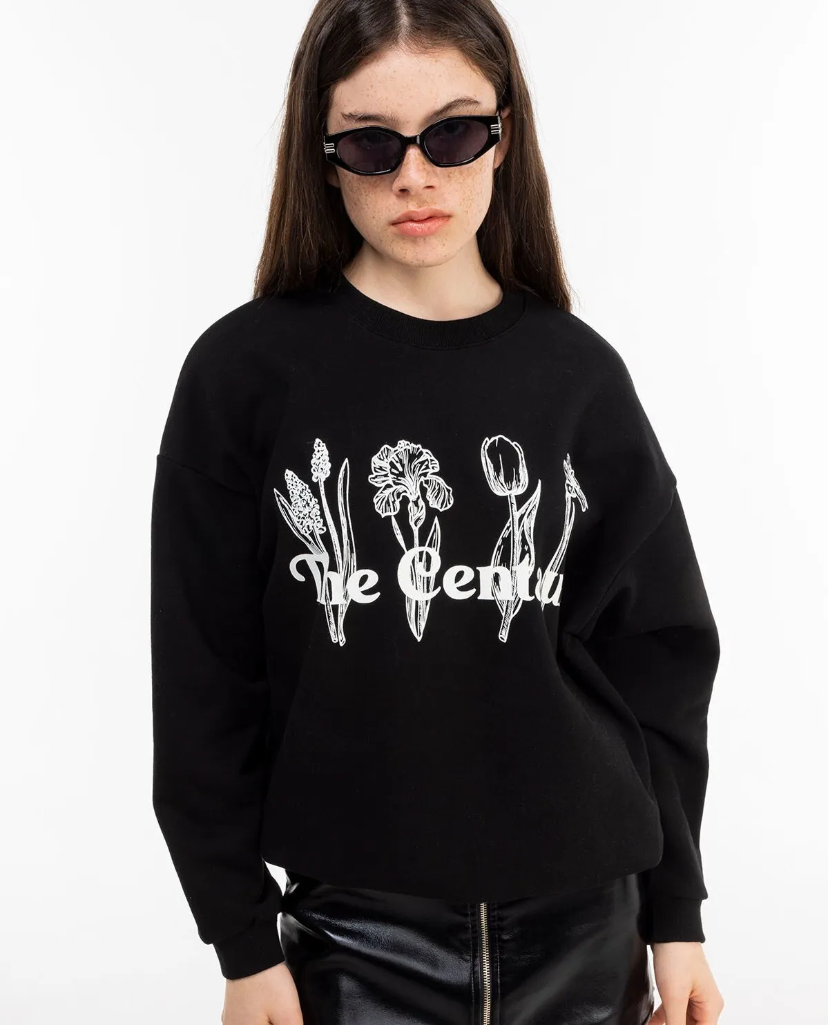 THE CENTAUR  |Crew Neck Street Style Long Sleeves Cotton Logo