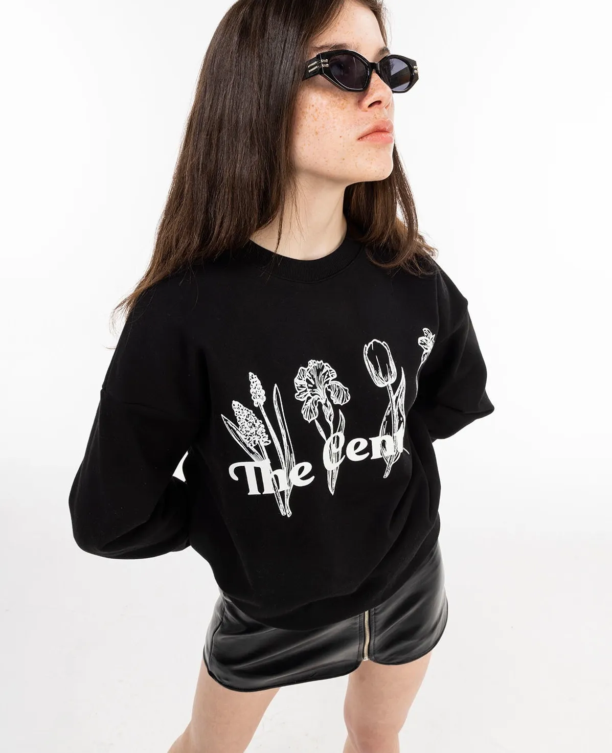 THE CENTAUR  |Crew Neck Street Style Long Sleeves Cotton Logo