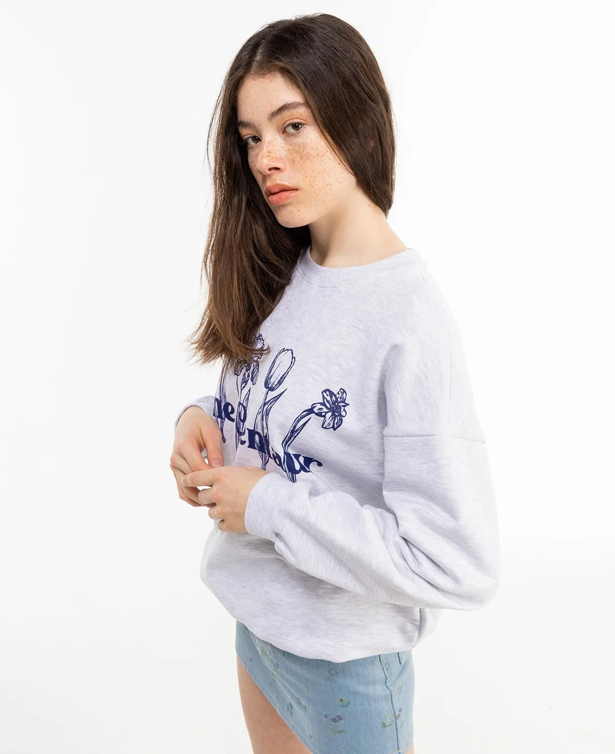 THE CENTAUR  |Crew Neck Street Style Long Sleeves Cotton Logo