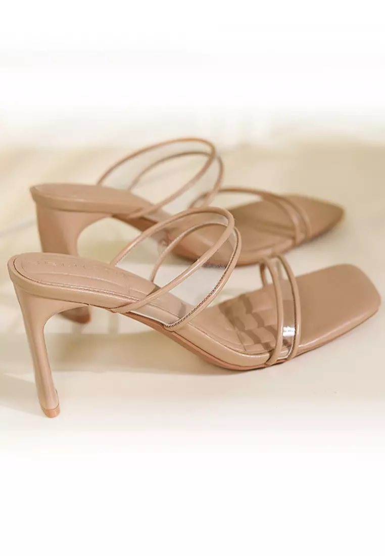 Twenty Eight Shoes VANSA Simple Transparent High-Heeled Sandals VSW-S67432