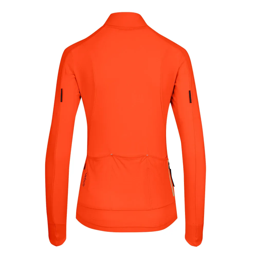 VELOCIO WOMENS SIGNATURE JERSEY LONG SLEEVE FIRE RED