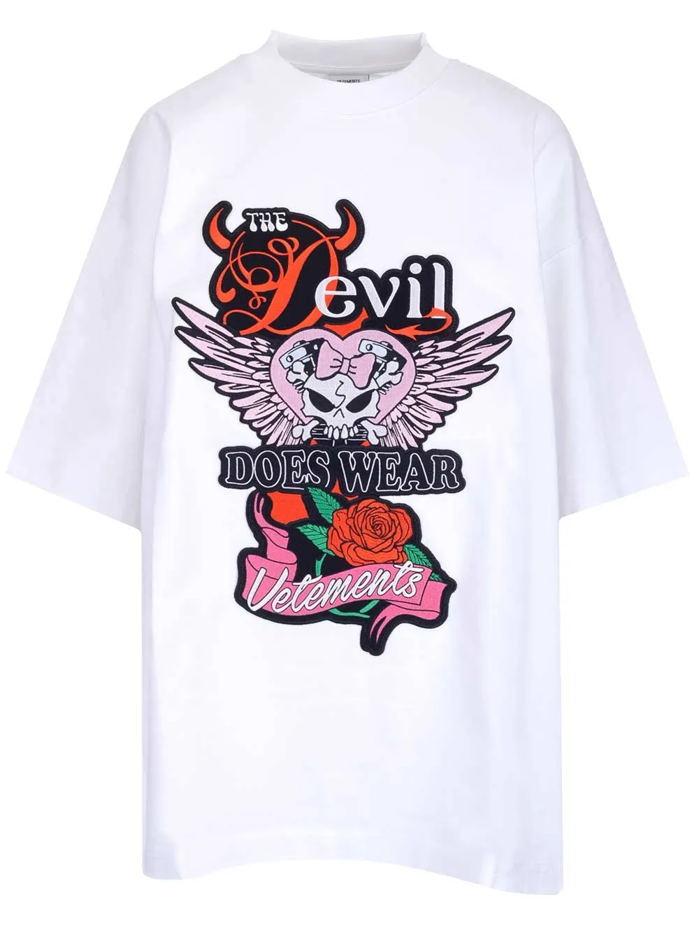 Vetements Devil Printed Crewneck T-Shirt