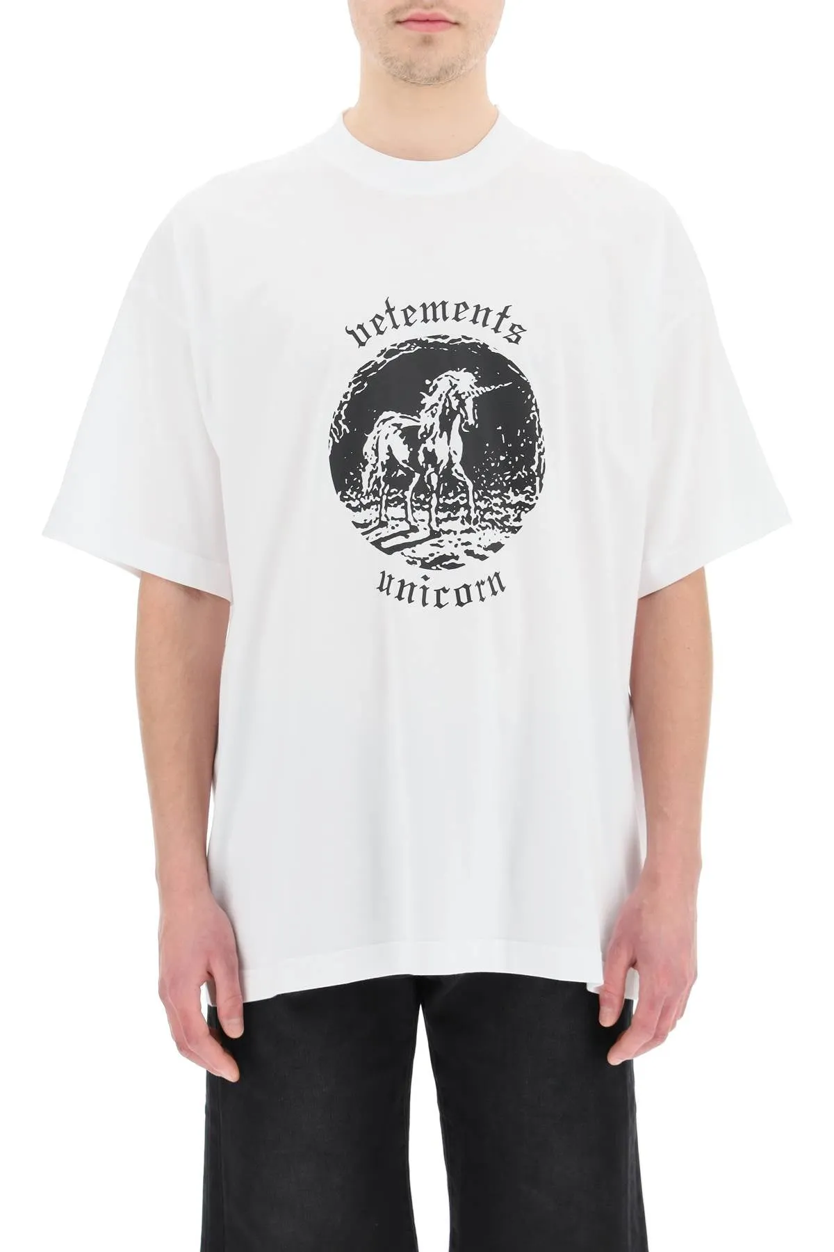 Vetements Graphic Printed Crewneck T-Shirt