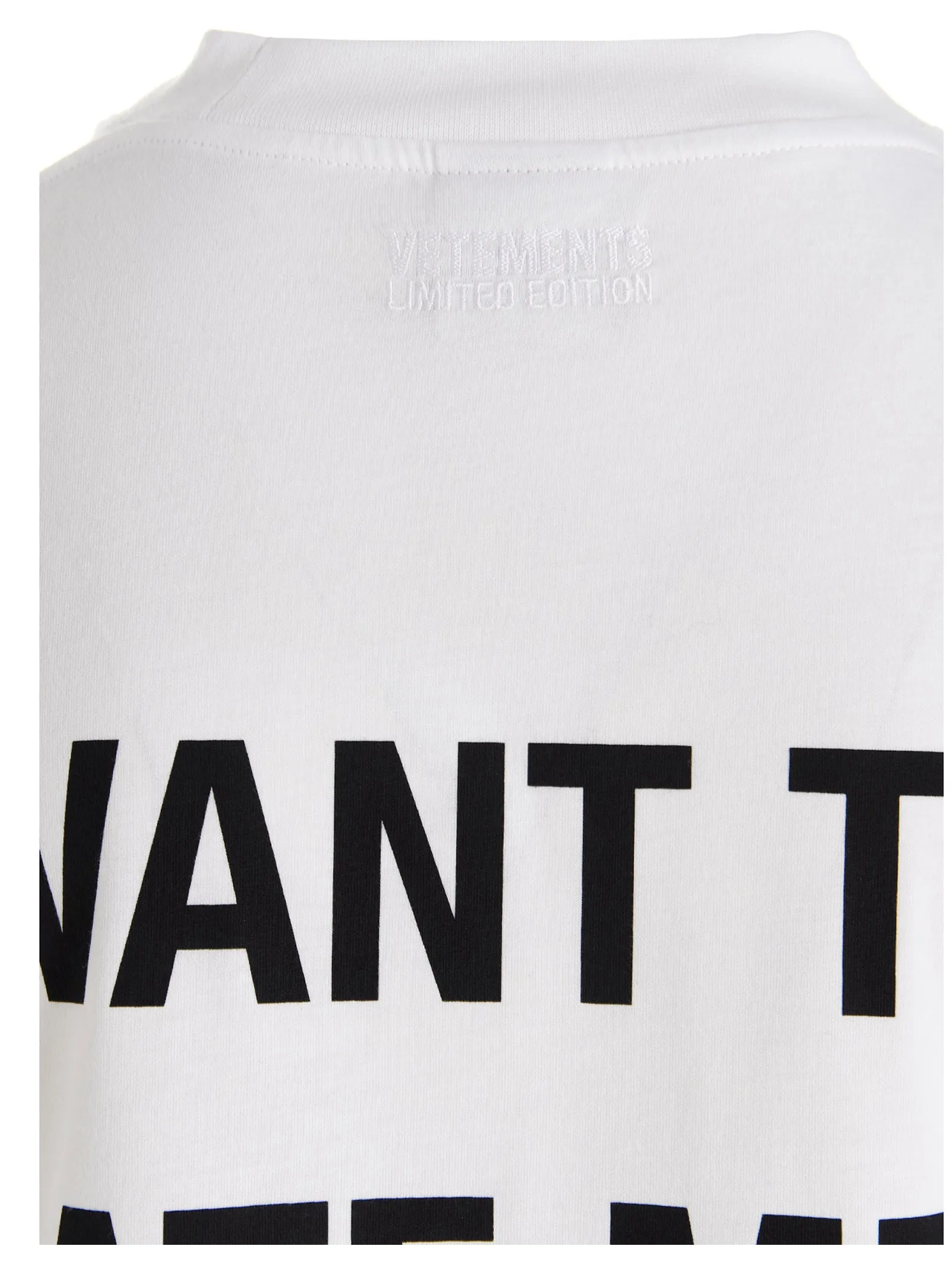 Vetements Logo Printed Crewneck T-Shirt