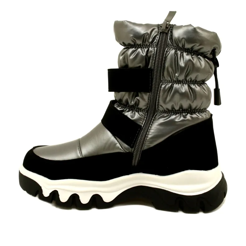 WaterProof Snow Boots For Children Miss Evento 23Dz23-6578 Grey-Black