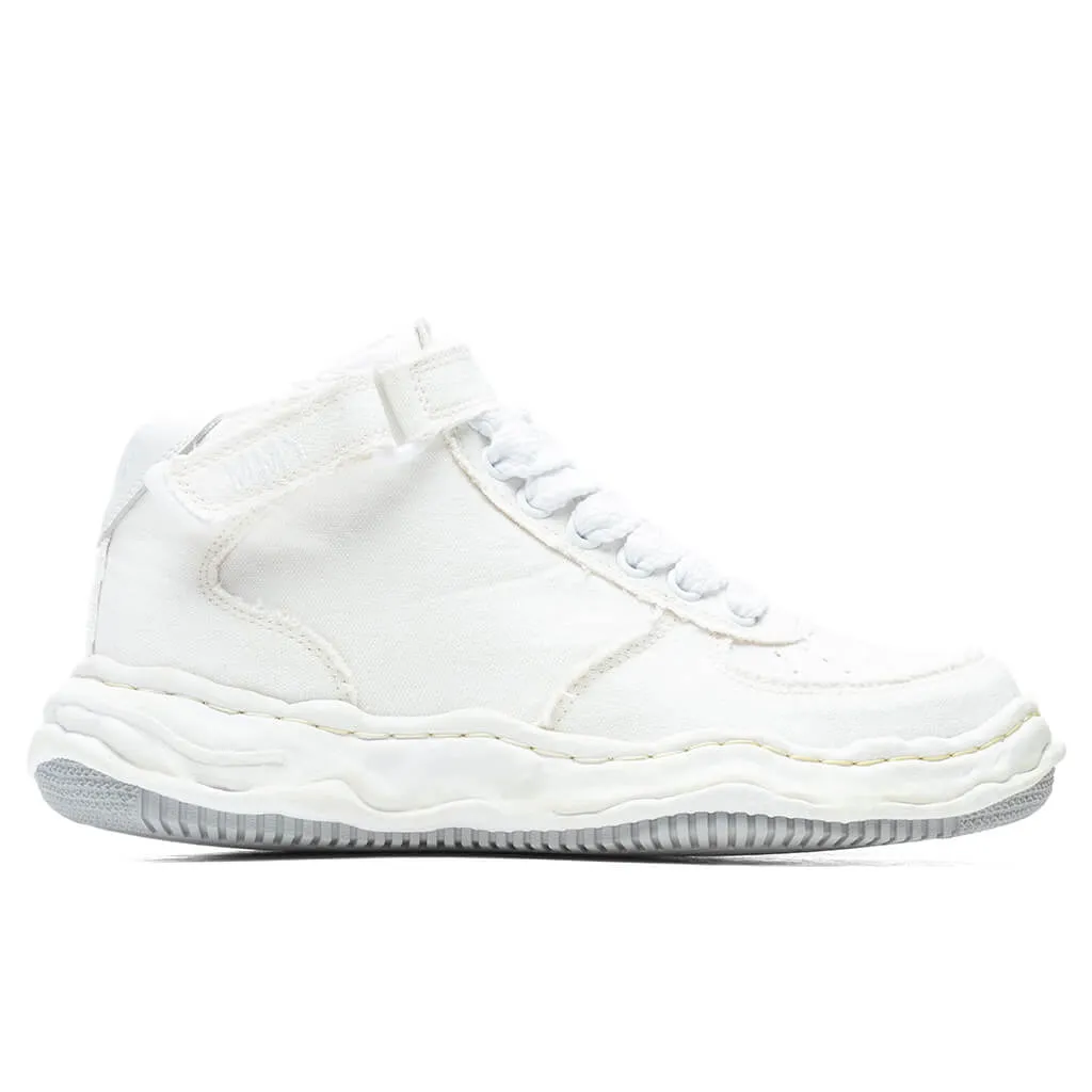 Wayne High OG Sole Washed Canvas Sneaker - White