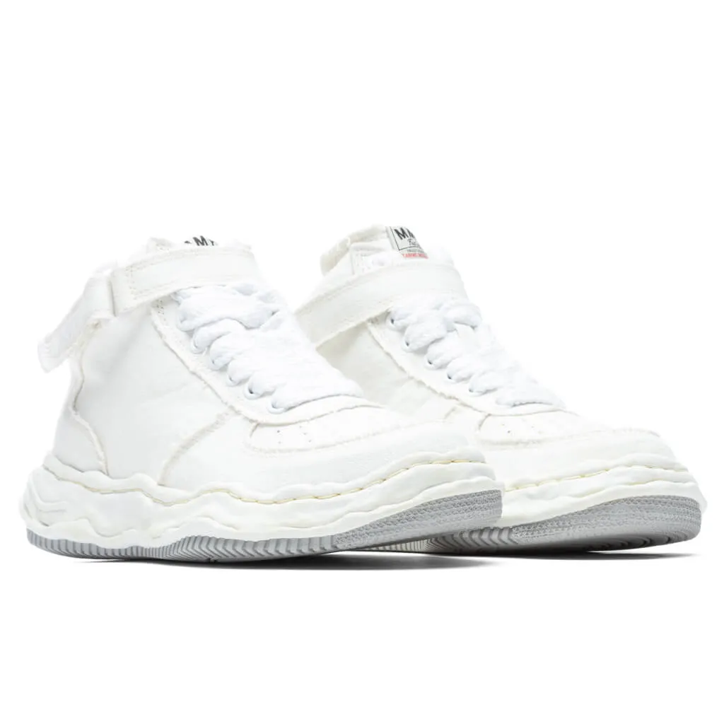 Wayne High OG Sole Washed Canvas Sneaker - White