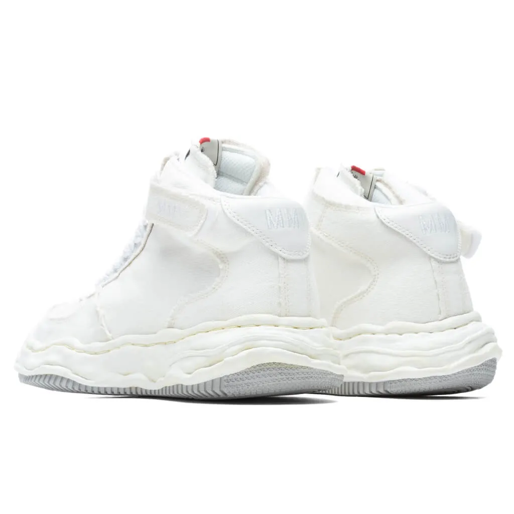 Wayne High OG Sole Washed Canvas Sneaker - White