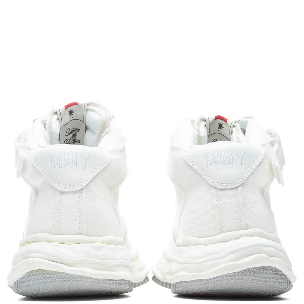 Wayne High OG Sole Washed Canvas Sneaker - White