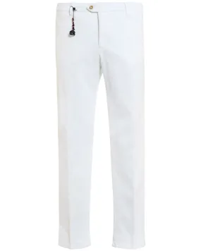 White Corduroy Casual Pant