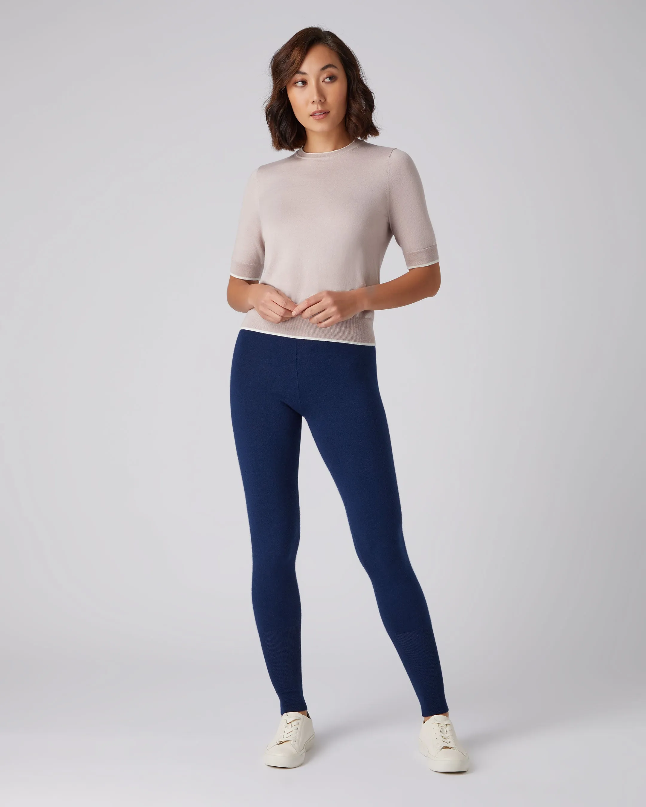 Women's Cashmere Leggings French Blue