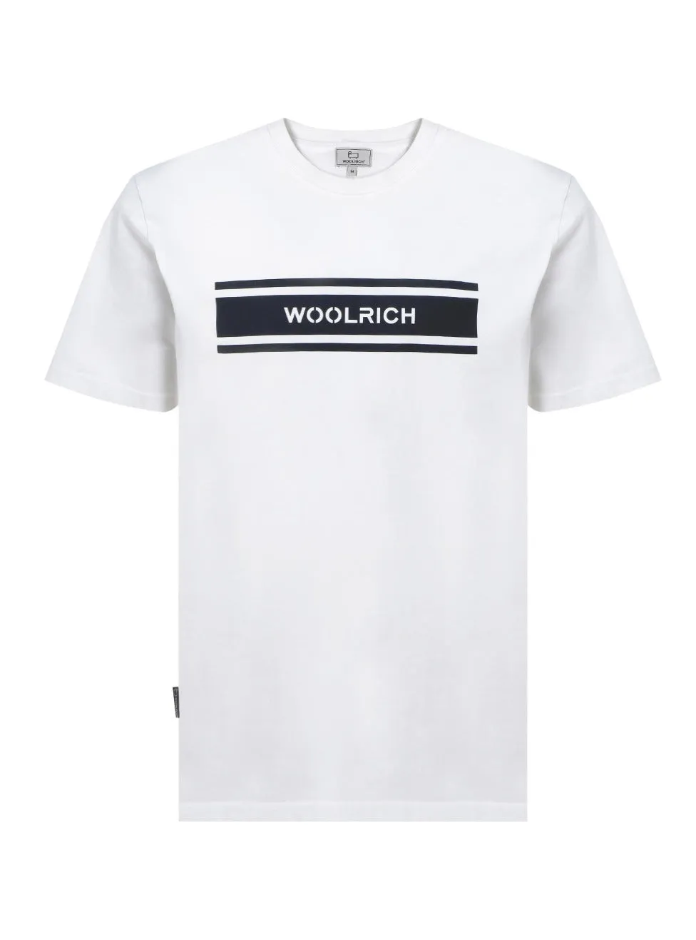 Woolrich Logo Stripe Crewneck T-Shirt