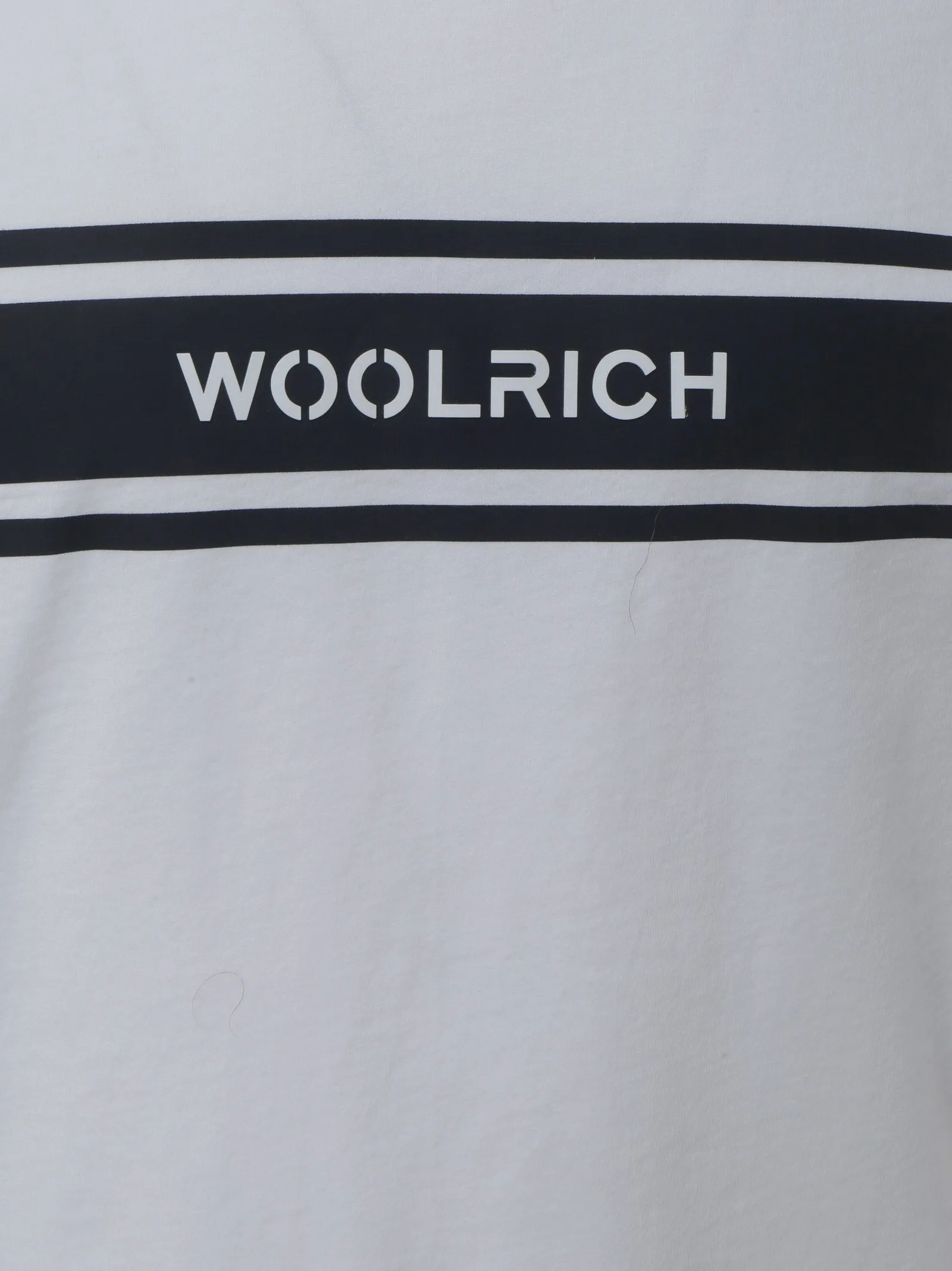 Woolrich Logo Stripe Crewneck T-Shirt