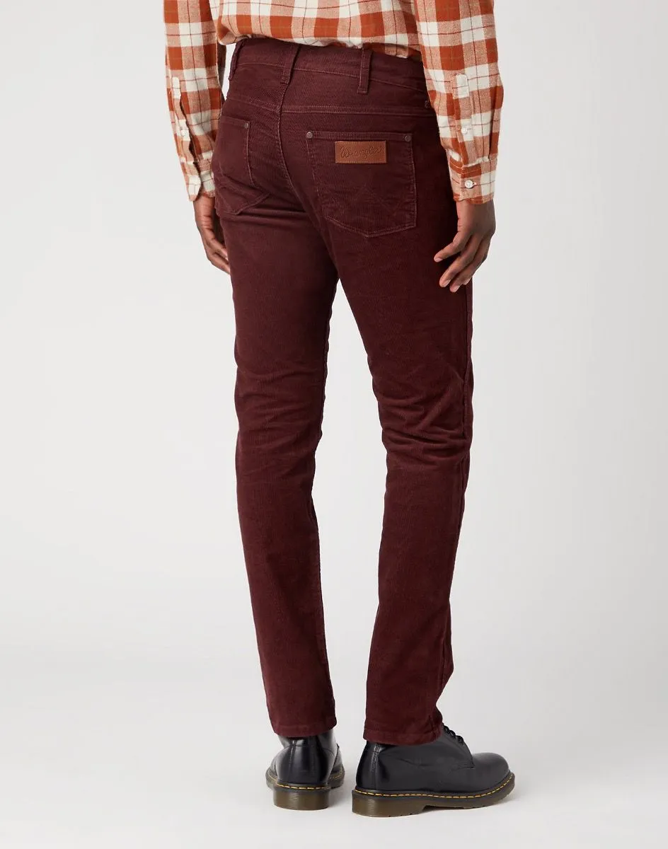 Wrangler Greensboro Straight Corduroy Stretch Jeans Dahlia