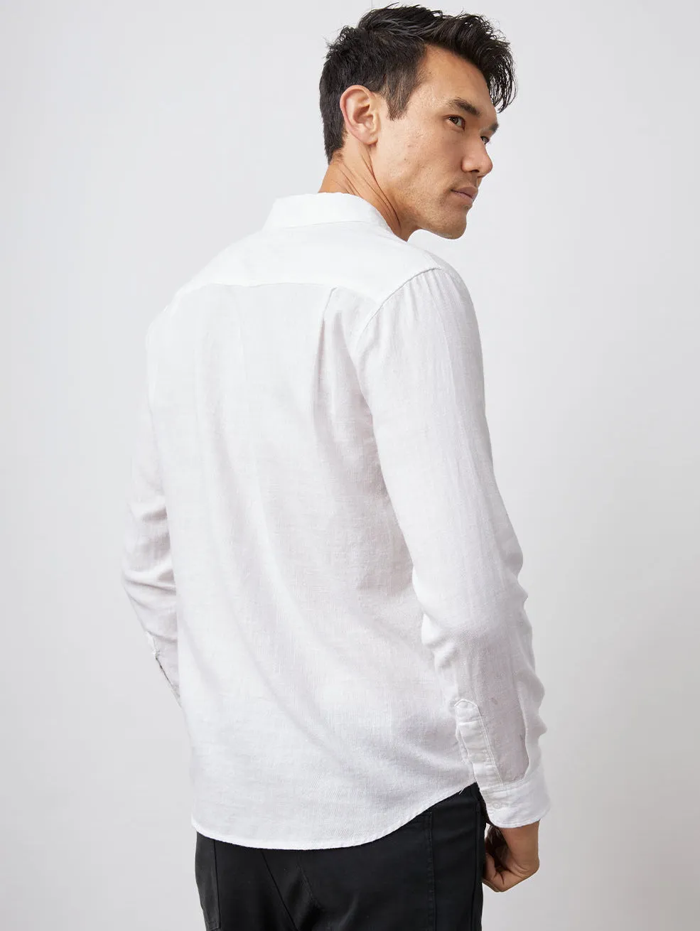 Wyatt Button Down Shirt - White