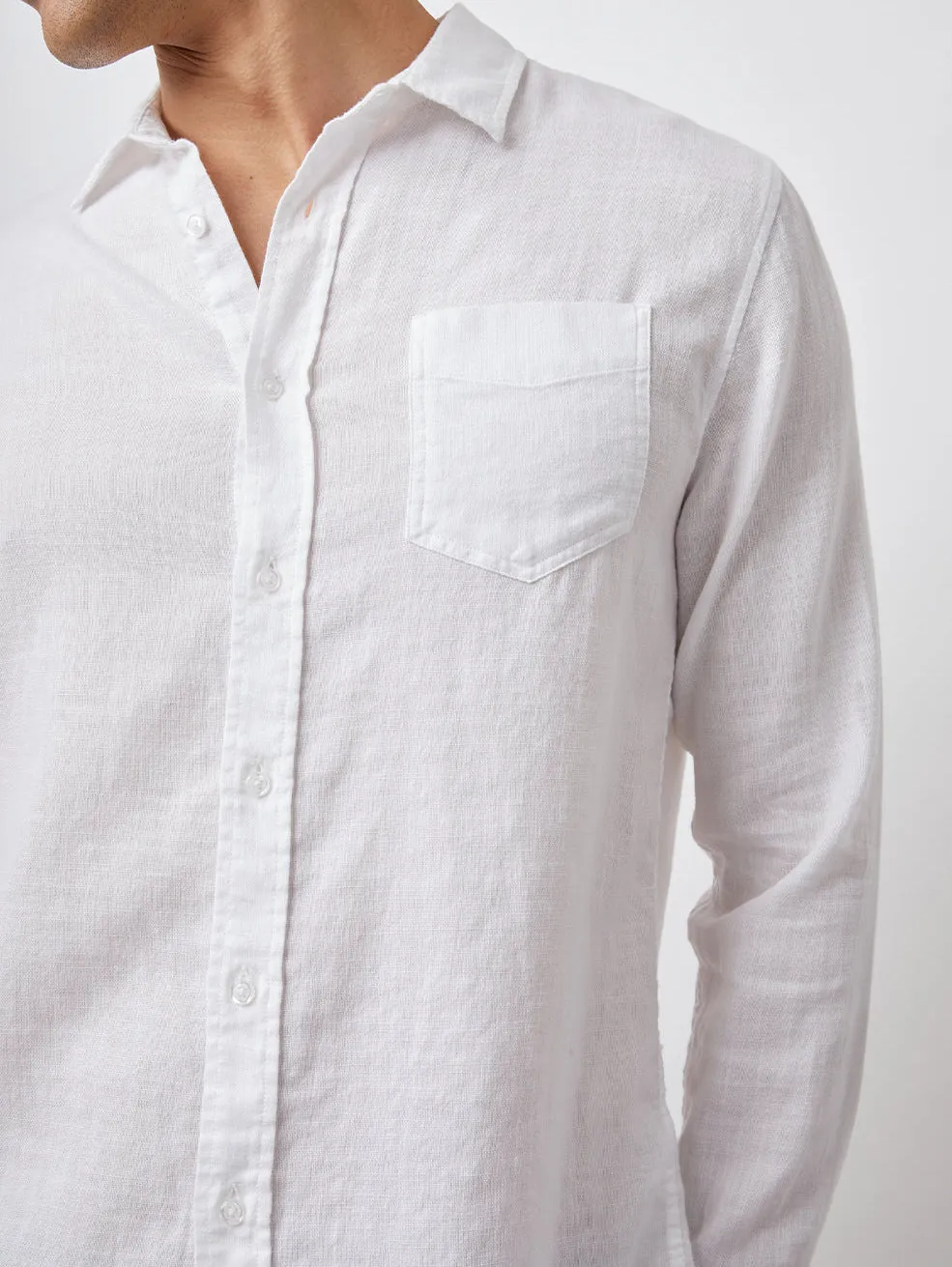 Wyatt Button Down Shirt - White