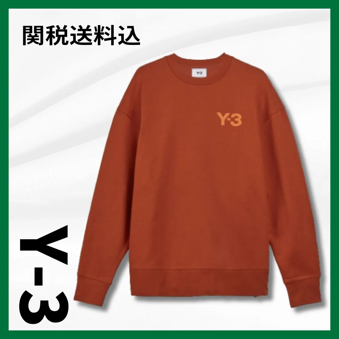 Y-3  |Crew Neck Unisex Street Style Long Sleeves Plain Cotton Logo